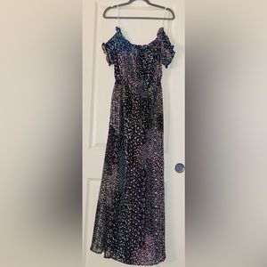 Off the Shoulder Floral Maxi